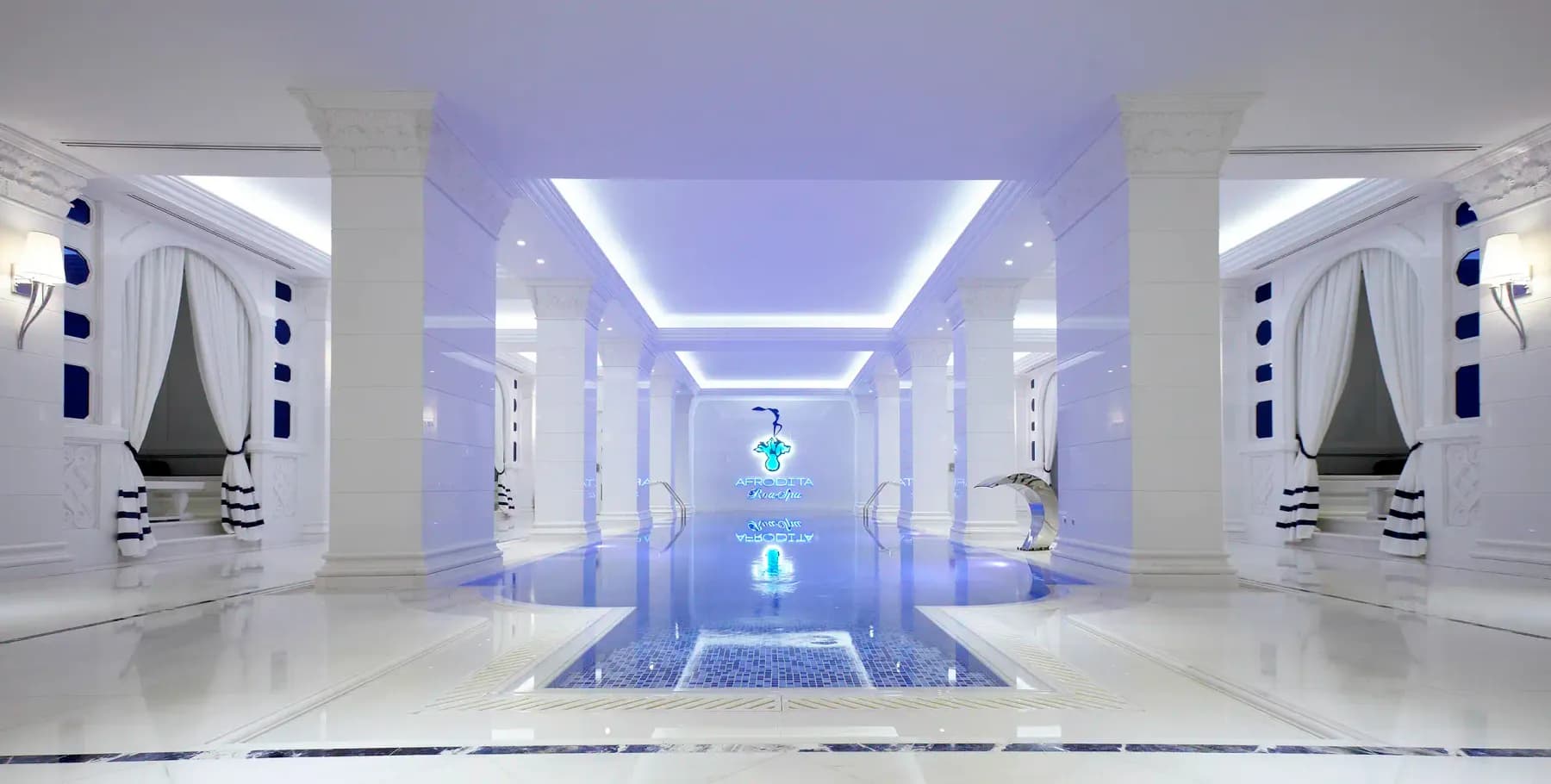 The Aegean, indoors.